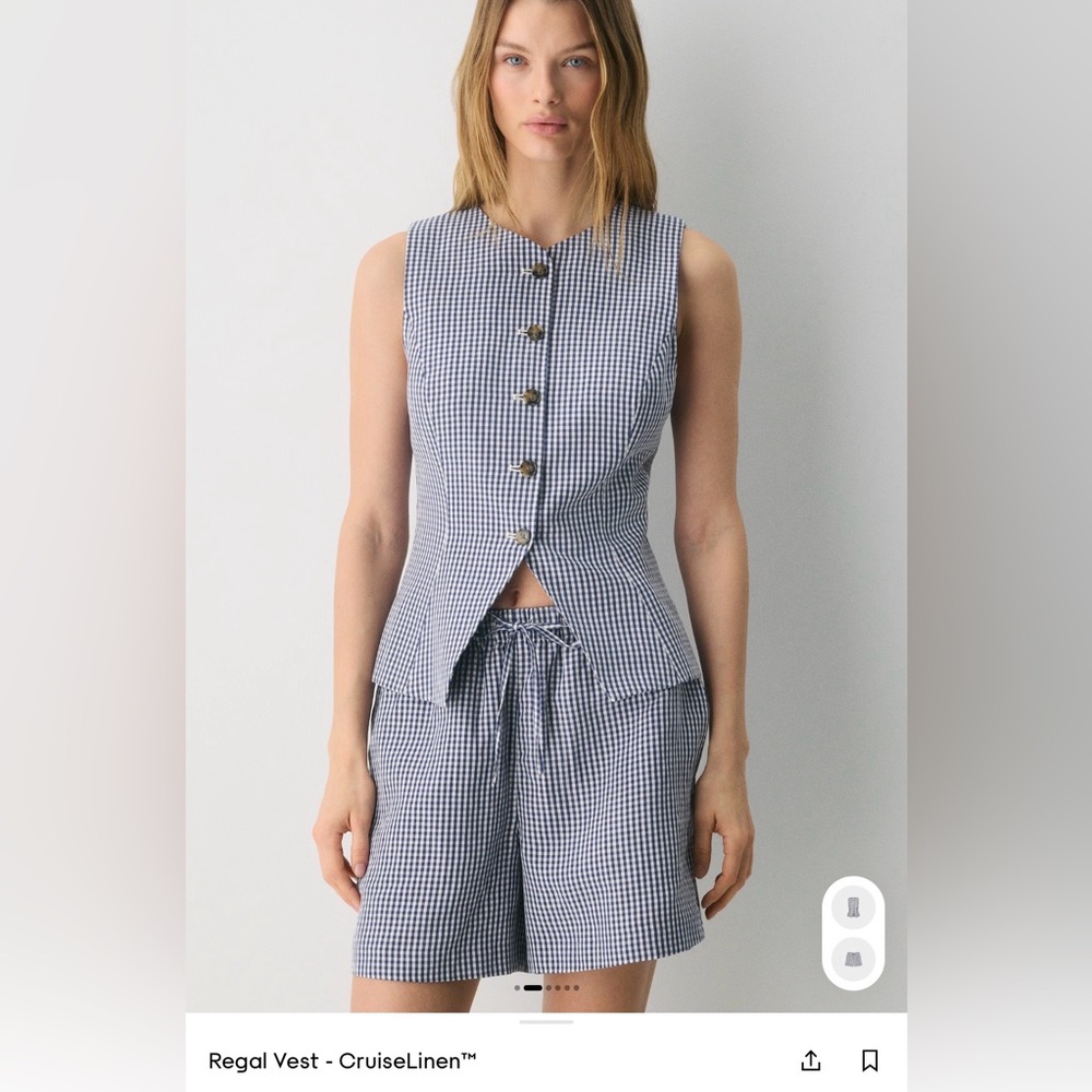 Wilfred regal linen vest - Picture 2 of 6